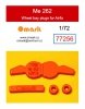 Omask 77256 Me 262 Wheel Bay Plugs (for Airfix) EVA foam masks for wheel bays 1/72